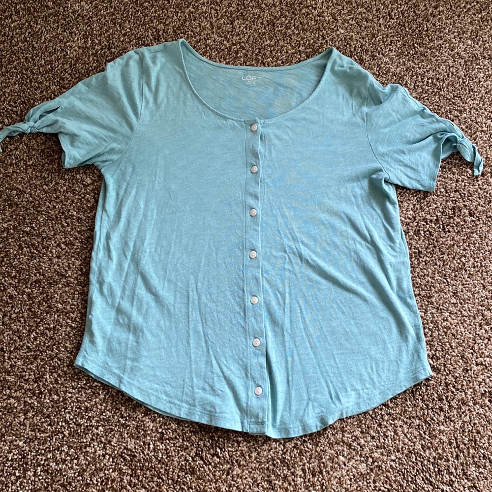 Loft button up short sleeve